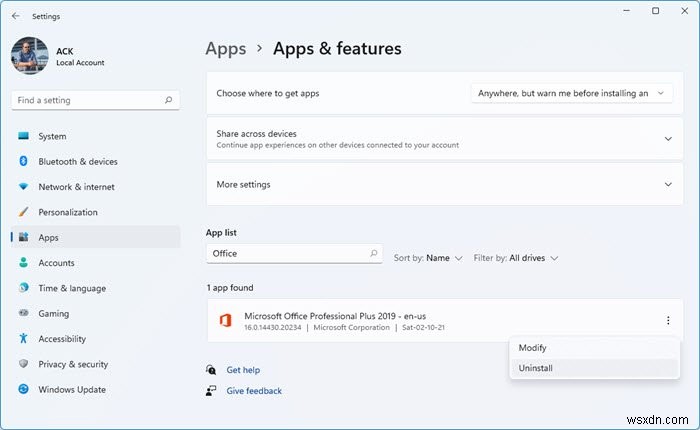Fix Office installation Error Code 1603 on Windows 11/10