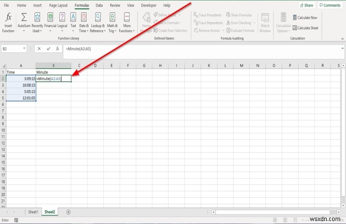 How to use Hour, Minute, and Second Function in Microsoft Excel