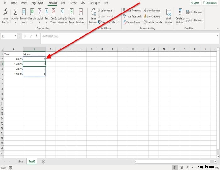 How to use Hour, Minute, and Second Function in Microsoft Excel