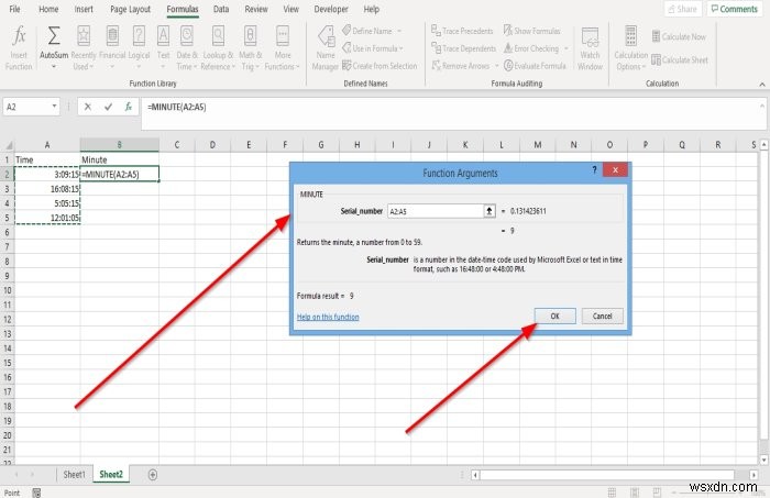 How to use Hour, Minute, and Second Function in Microsoft Excel