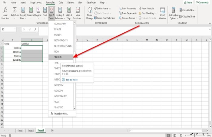 How to use Hour, Minute, and Second Function in Microsoft Excel