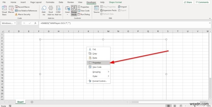 How to play Video and Audio in Microsoft Excel