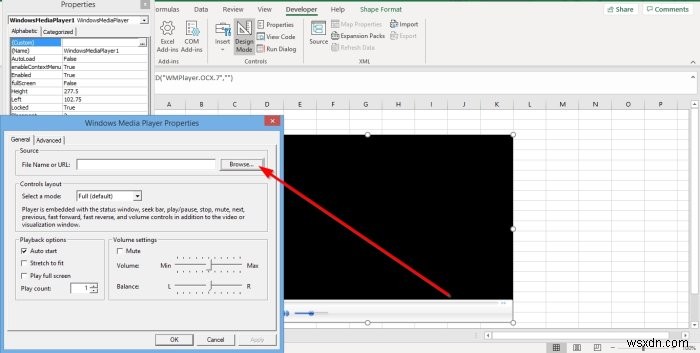 How to play Video and Audio in Microsoft Excel