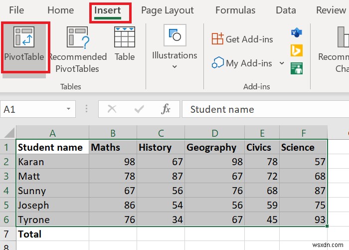 How to create a Pivot Table and Pivot Chart in Excel