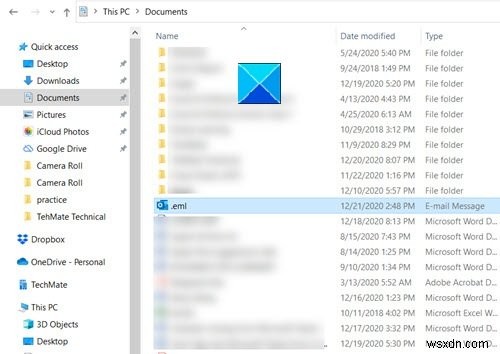 How to open MIME Emails and Attachments in Outlook