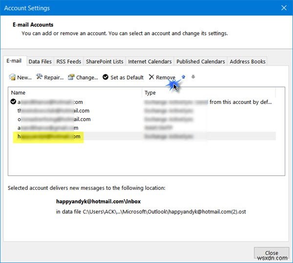 Reconnect Outlook to Outlook.com for uninterrupted email access