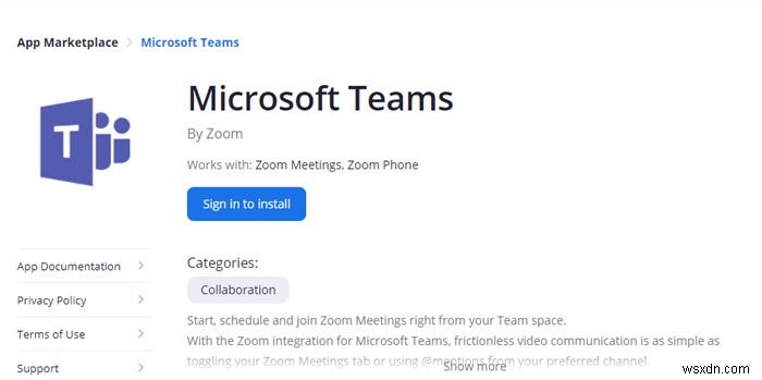How to add Zoom to Microsoft Teams