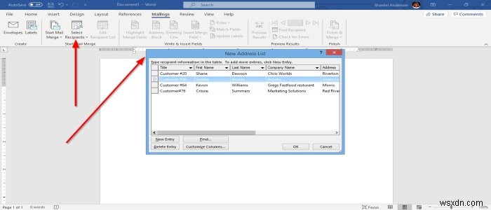 How to use Mail Merge for Letters in Microsoft Word