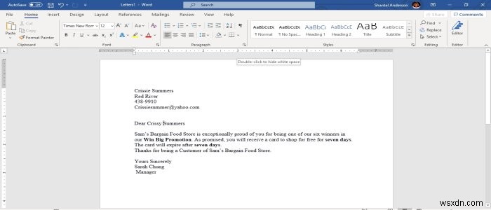 How to use Mail Merge for Letters in Microsoft Word