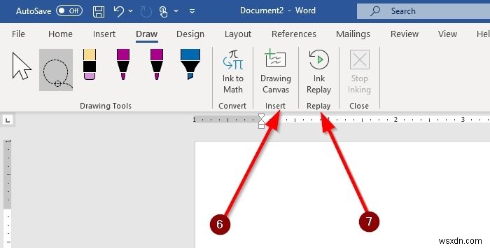 How to draw in Microsoft Word using the Draw Tab tools