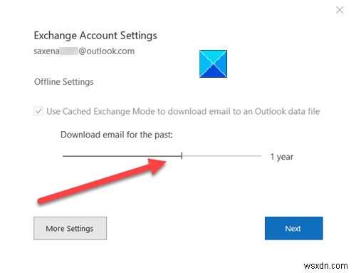 Only some emails are synchronized in Outlook desktop client