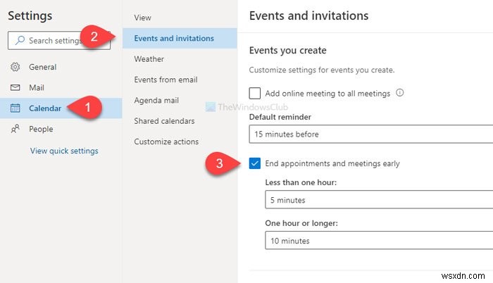 How to automatically end appointments and meetings early in Microsoft Outlook