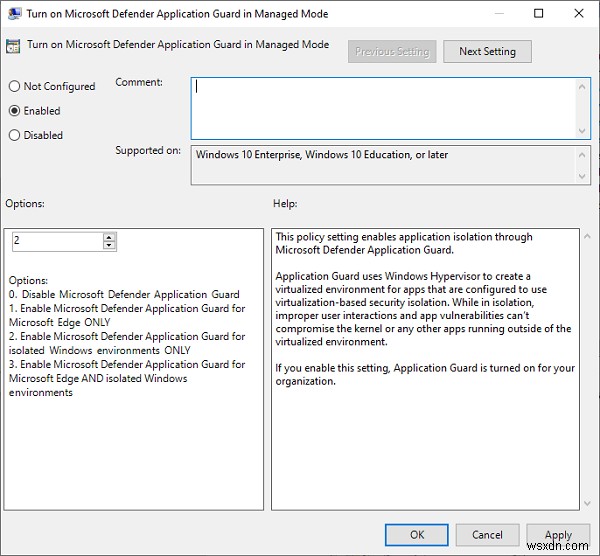 Enable or Disable Microsoft Defender Application Guard for Office