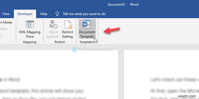 How to import formatting and styles from one document to another in Word