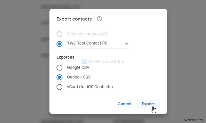 How to import Gmail contacts into Outlook