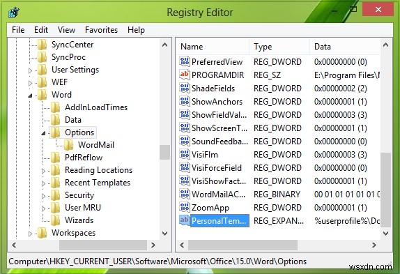 Create Custom Templates Installation Location for Office