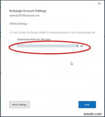 How to make Outlook download all emails from server