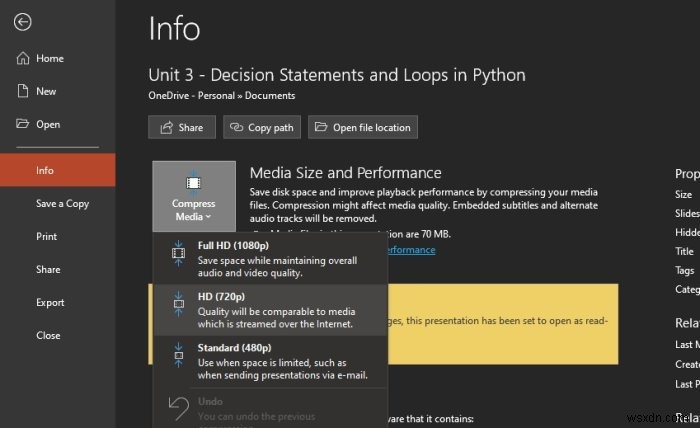 Audio and Video does not play in PowerPoint