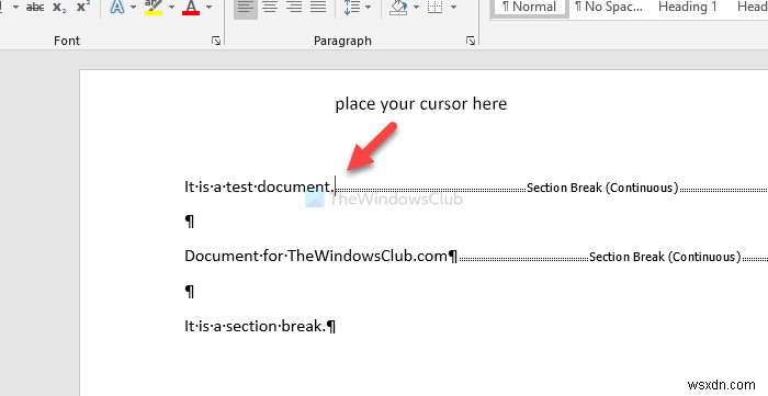 How to remove all section breaks in Word at once