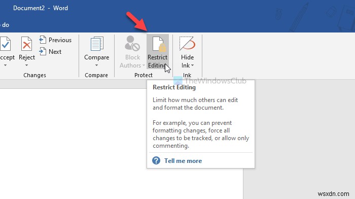 How to lock a part of a Word document with a Password