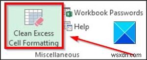 How to locate and reset the last cell on an Excel worksheet to remove formatting