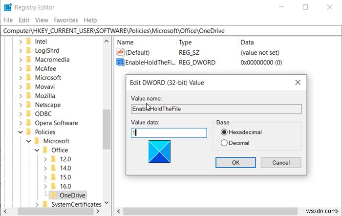 Allow users to choose how to handle Office file sync conflicts