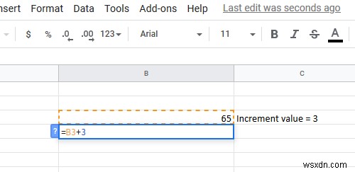 How to automatically fill Increment Cells in Excel