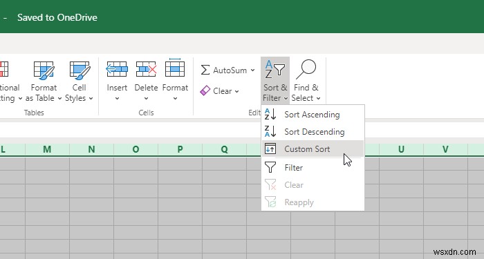 How to Sort Data by Date in Excel