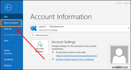 How to back up Outlook email folders to Windows 10 desktop