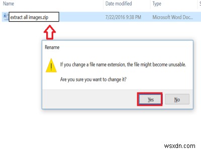 How to extract Images from Word Document without using software