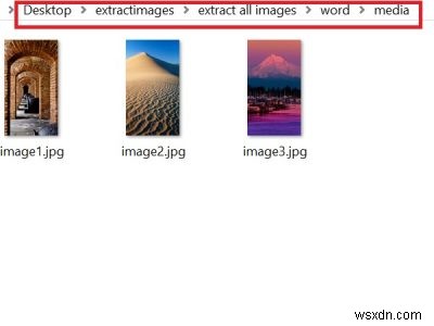 How to extract Images from Word Document without using software