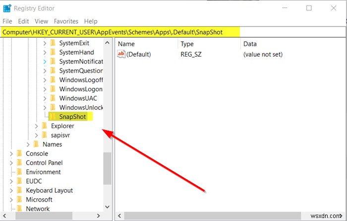 Add Sound to PrntScrn Key and enable Alert for Screenshots in Windows 10