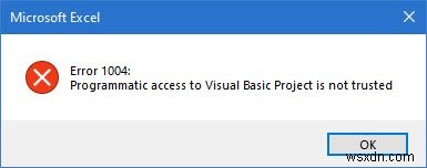 Run-time error 1004, Cannot run the Macro in Excel