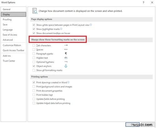 How to Turn off Paragraph marks in Microsoft Word