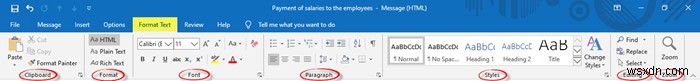 How to create a new email in Outlook app using its features