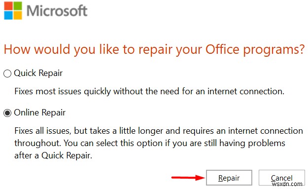 Error code 30088-26 when updating Office apps on Windows 11/10