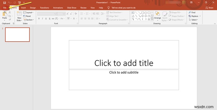 How to search for Online Templates and Themes in PowerPoint