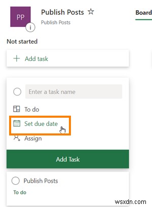 How to set and update Task Progress in Microsoft Planner