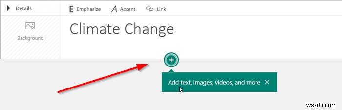 How to add Video and Audio files to Microsoft Sway