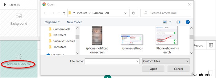 How to add Video and Audio files to Microsoft Sway