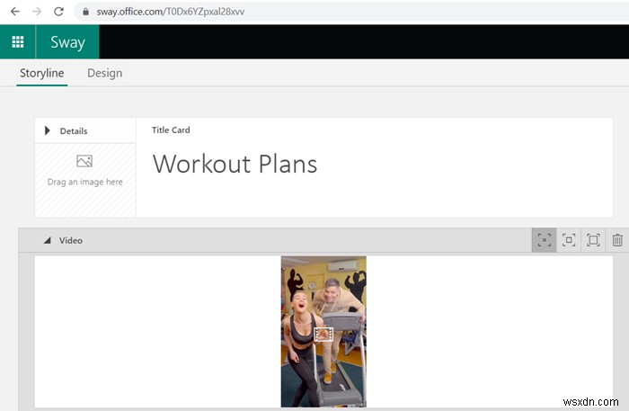 How to add Video and Audio files to Microsoft Sway