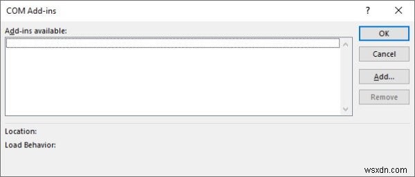 How to view, manage, install and remove Add-ins from Microsoft Office programs