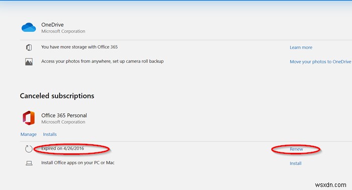 Fix Account Notice error message in Office 365 subscription