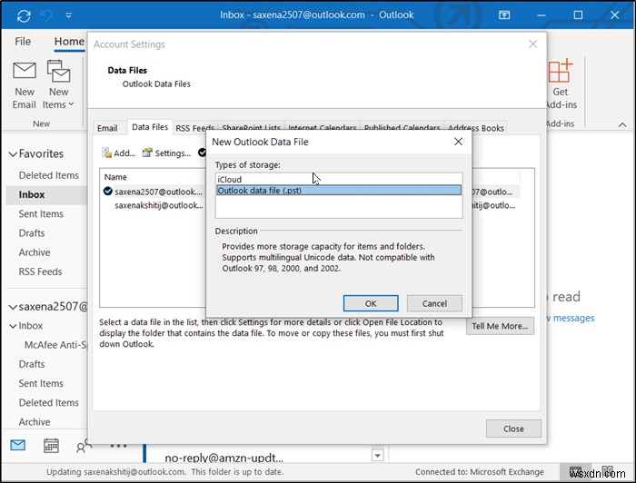 Fix Unknown Error 0x80040600 on Microsoft Outlook