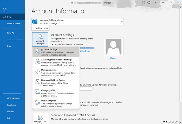 How to combine Outlook Inbox of multiple accounts