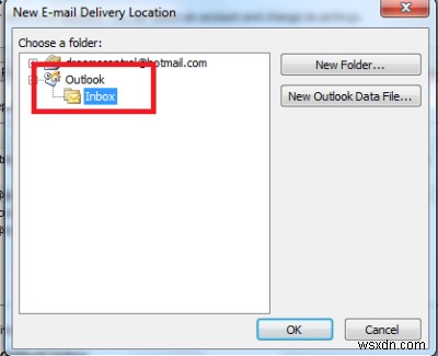 How to combine Outlook Inbox of multiple accounts