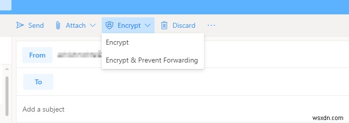 How to encrypt Emails in Microsoft Outlook app and Outlook.com