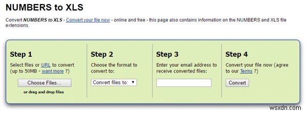 How to convert and open Apple Numbers file in Excel on Windows PC