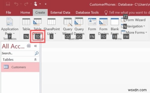 How to build Tables with Table Designer in Access