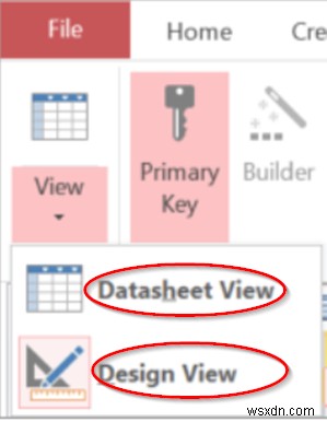 How to build Tables with Table Designer in Access